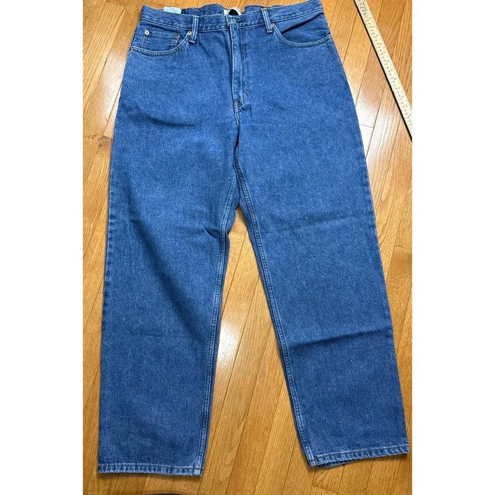 Levis 550 Relaxed Fit Jeans Mens 40x32 Blue Medium Wash Denim Cotton 550-0216